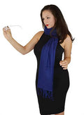 Scarf/Scarves/Shawl/Shawls/Stole/Wrap/Pashmina Scarf/Pashmina Shawl/Cashmere/Cashmere Scarf/Wool/Silk (Inky Navy)