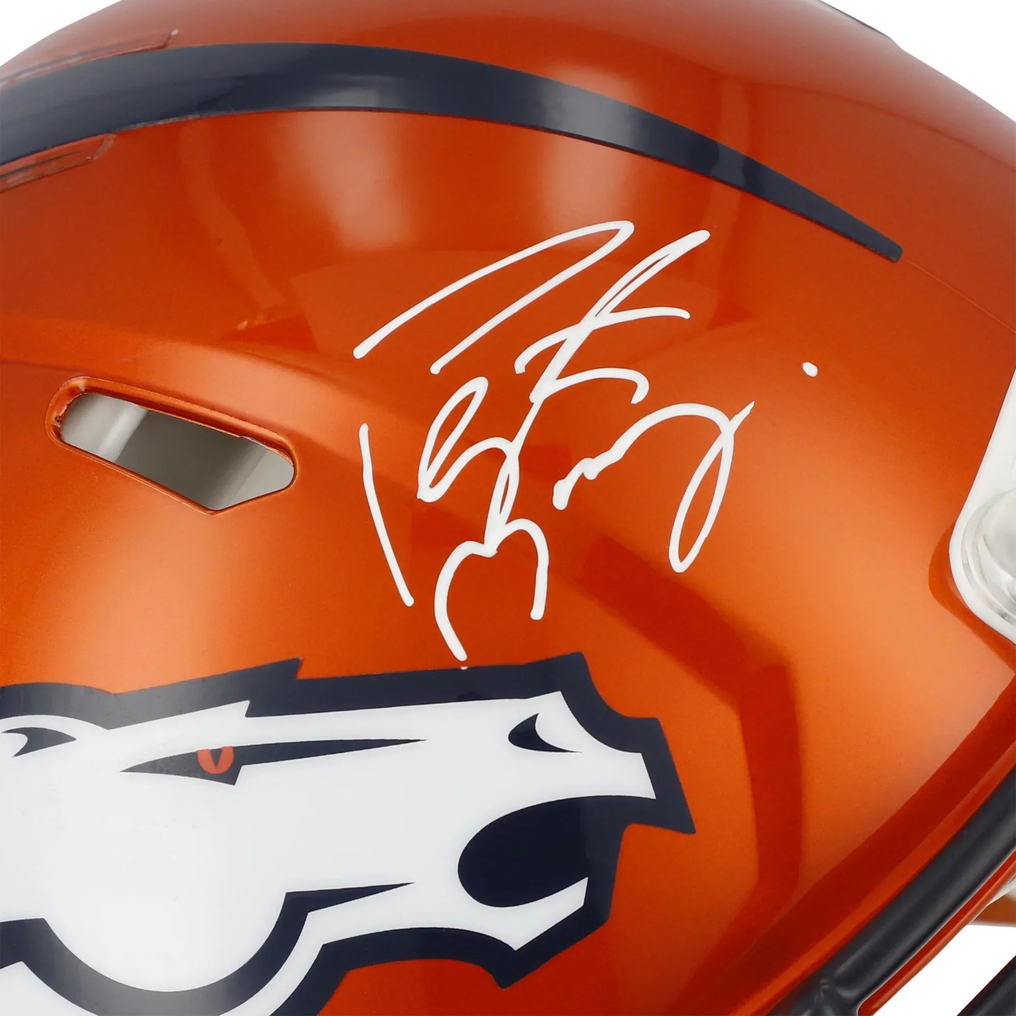 Peyton Manning Denver Broncos Autographed Riddell Flash Speed Authentic Helmet