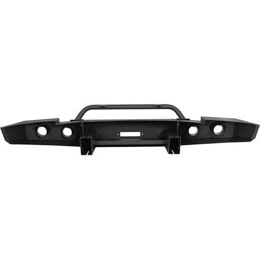 HECASA Front Bumper W/ D-Rings for 2007-2013 Chevy Silverado 1500 Push Bar 3-Piece Modular 2008 2009 2010 2011 2012 2013