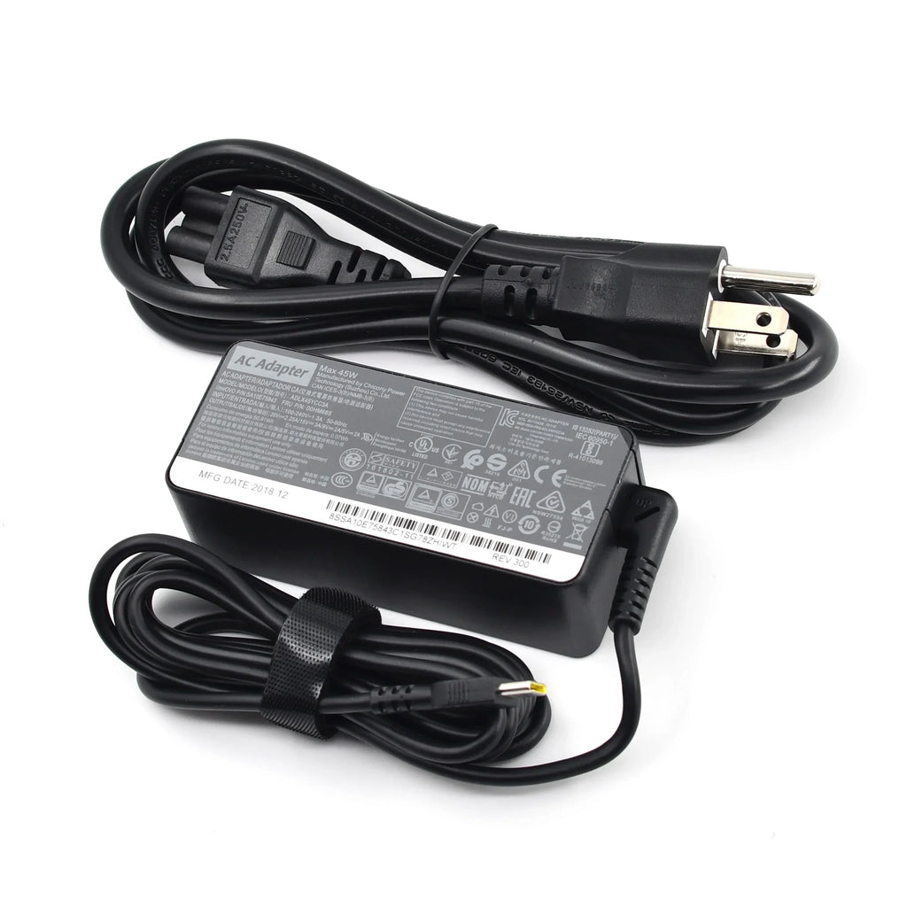45W USB-C Power Adapter for Lenovo Yoga C630, Yoga 910-13, Yoga 720-13, Miix 630-12, IdeaPad 720s-13, Chromebook S330 and C330, GX20N20876