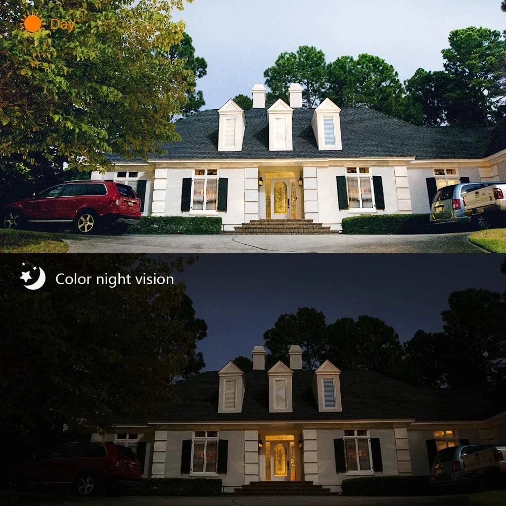 Security Camera Outdoor,Wireless WiFi Pan Tilt Spotlight Solar Battery Powered Motion Detection Home Camera with Color Night Vision,2.4G WiFi ,Secure Cloud/Sd Slot Storage -SOLIOM S600