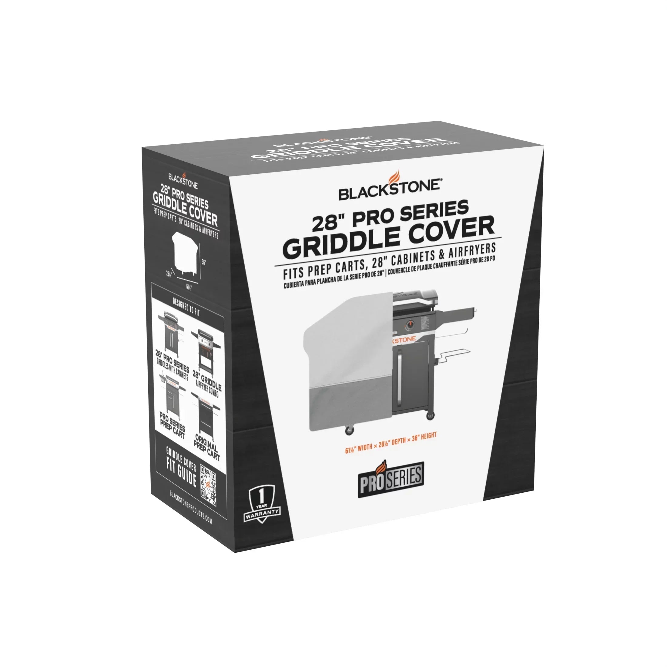 Blackstone 28" ProSeries Griddle Cover (Model 5284) - 61.5" L x 26.5" W x 36" H