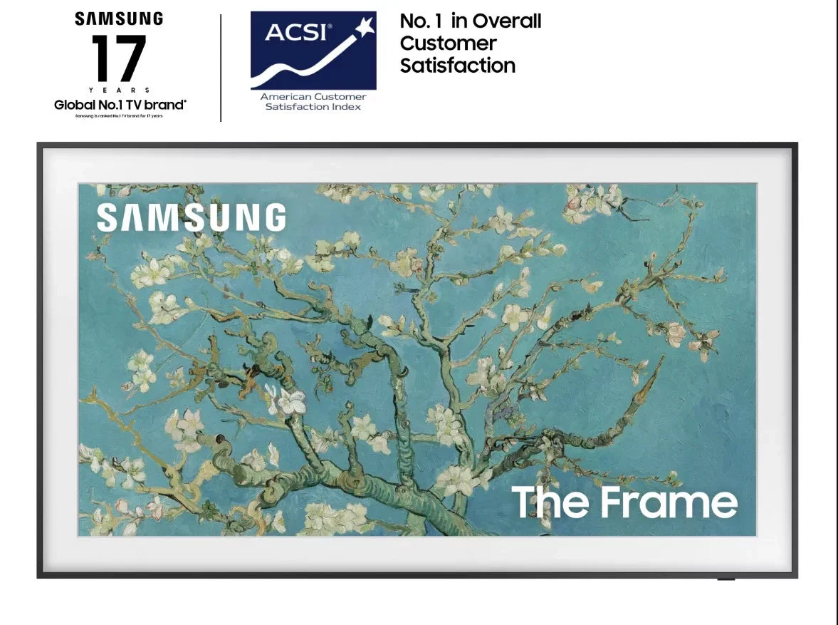 Samsung QN55LS03BAFXZA 55-inch The Frame 4K UHD Smart QLED TV with Samsung VG-ARAB22WMT Auto-Rotating Wall Mount (2022)