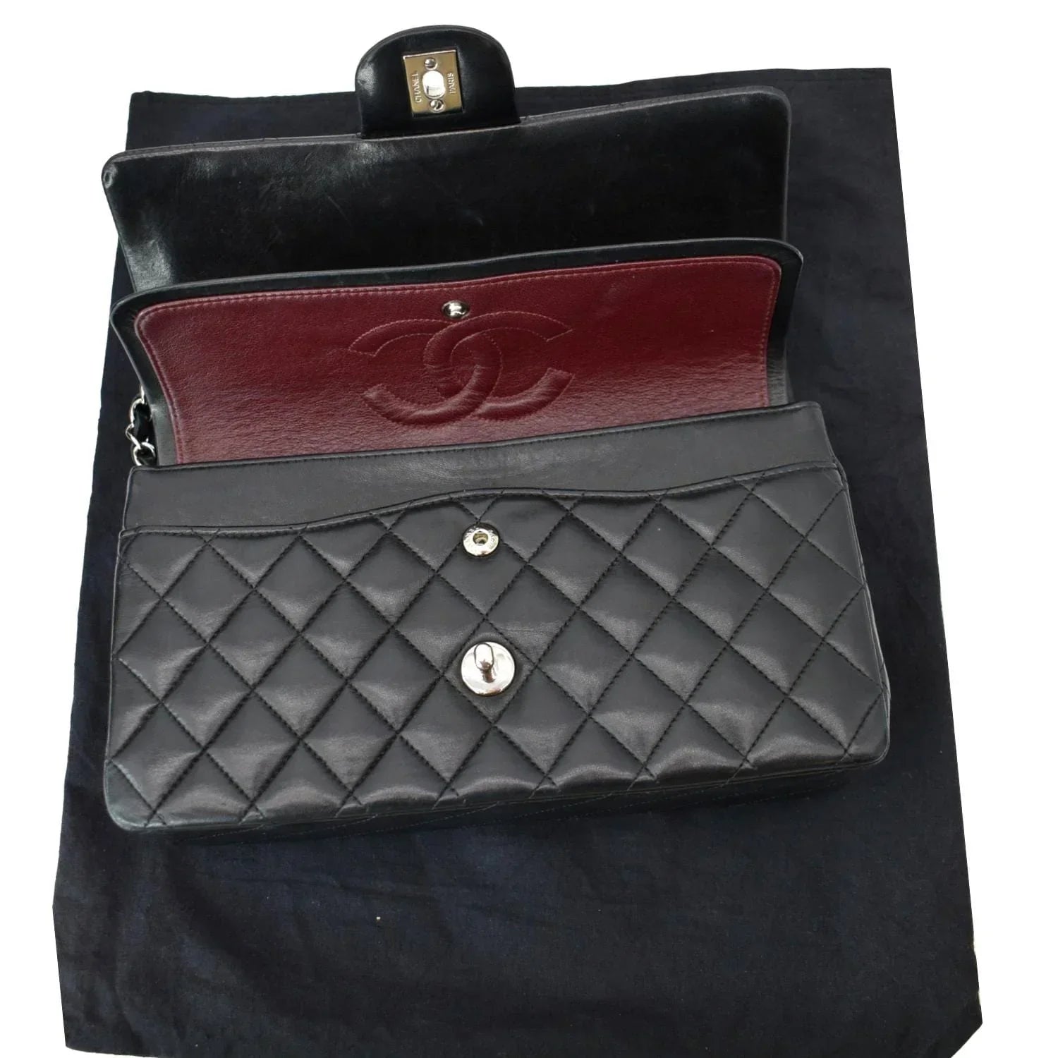 Pre-owned DOLCE & GABBANA Mini Leather Belt Bag Black