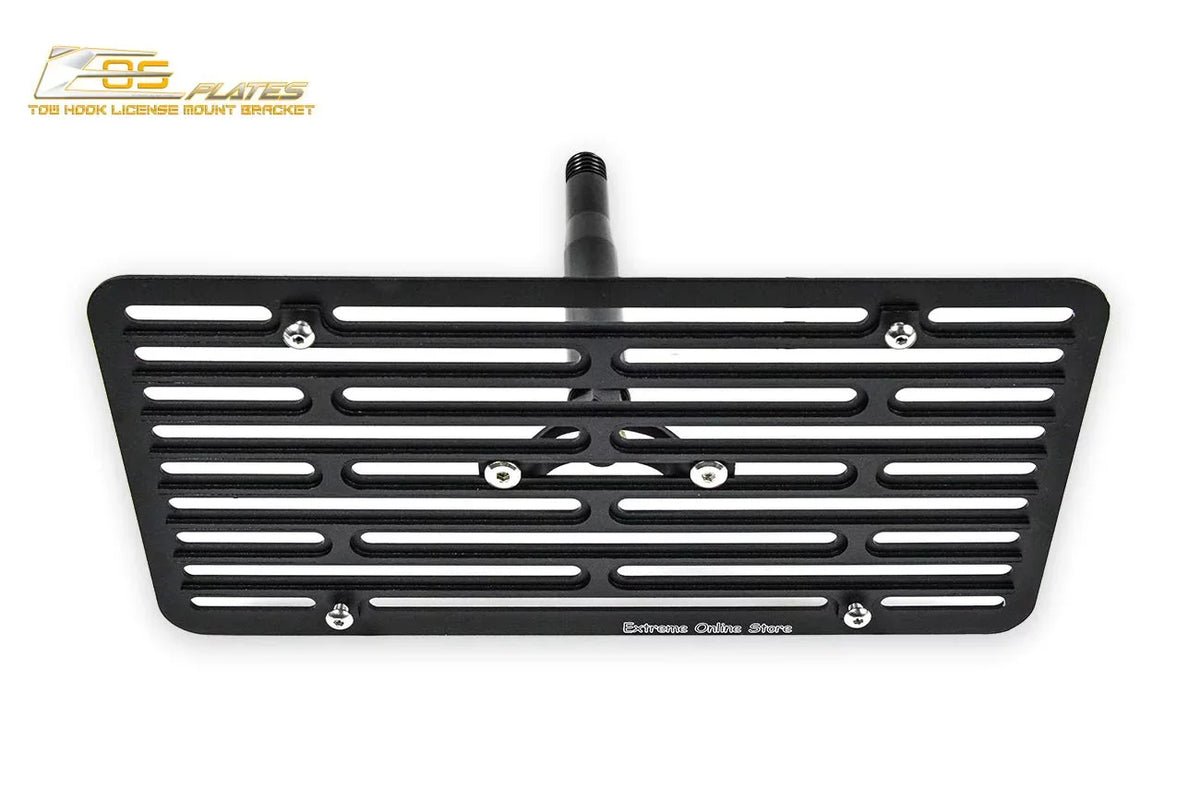 Extreme Online Store for 2011-2015 Mini Cooper 2Dr Convertible R57 MK2 Cooper/Cooper S | EOS Plate Version 2 Full Sized Front Bumper Tow Hook License Relocator Mount Bracket