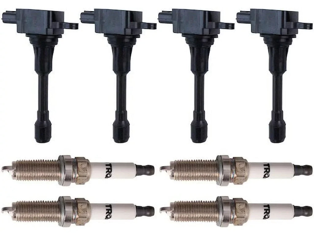 Ignition Coil and Spark Plug Kit - 8-Piece - Compatible with 2007 - 2018 Nissan Altima 2.5L 4-Cylinder 2008 2009 2010 2011 2012 2013 2014 2015 2016 2017
