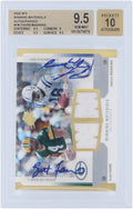 Brett Favre and Peyton Manning Autographed 2005 Upper Deck SPX Dual Relic #WMR-FM #13/25 BGS Authenticated 9.5/10 Card - 9.5,9,9.5,9.5 Subgrades - Fanatics Authentic Certified