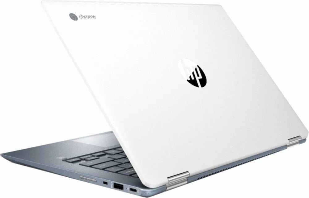 HP - 2-in-1 14" Touch-Screen Chromebook - Intel Core i3 - 8GB Memory - 64GB eMMC Flash Memory - HP Finish In Ceramic White And Cloud Blue Touchscreen Laptop Notebook 14-DA0011DX