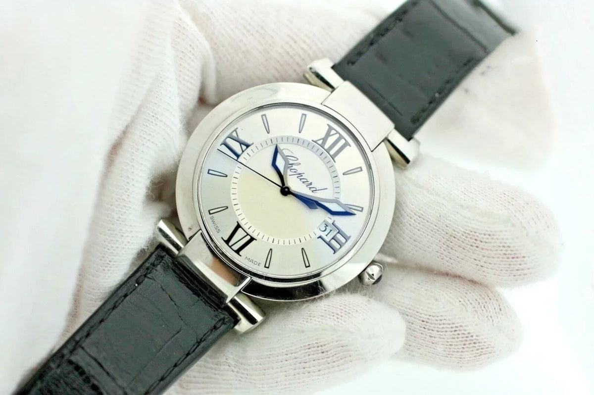 Chopard 8532 ImperialE 36mm Black Leather Steel Swiss Quartz Women's Watch W/B/P