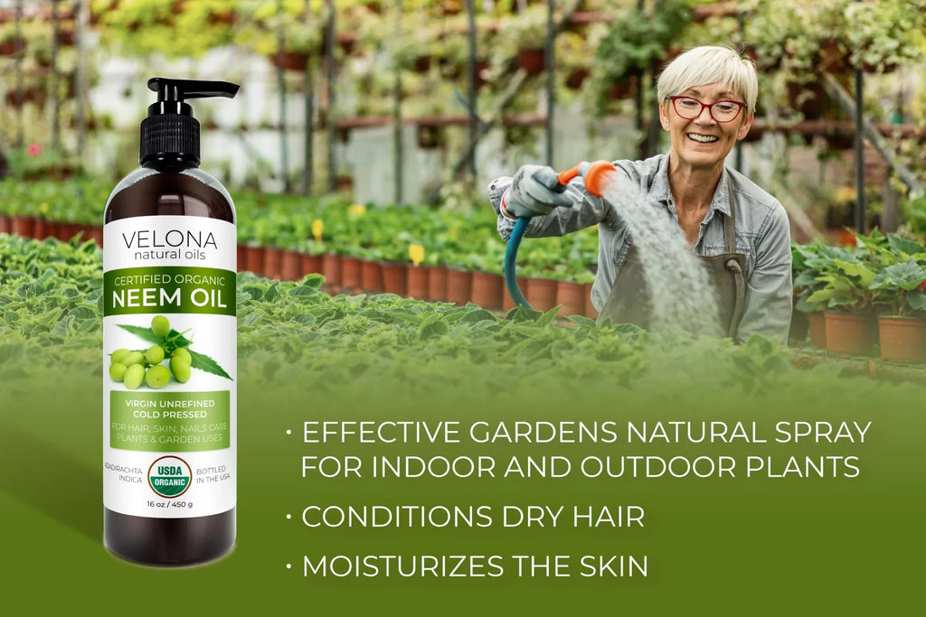 Velona Neem Oil USDA Certified Organic - 32 oz | 100% Pure and Natural Carrier Oil | Virgin, Unrefined, Cold Pressed | Hair, Body and Skin Care | Use Today - Enjoy Results
