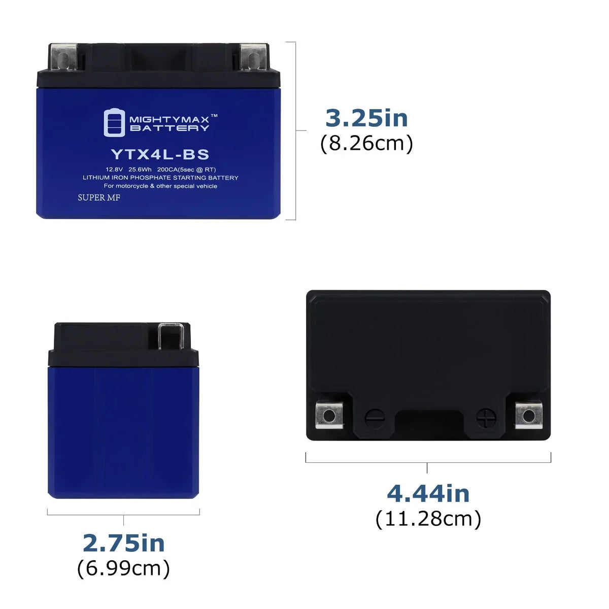 YTX4L-BS Lithium Replacement Battery Compatible with Bombardier Quest Max 650 2004 - 20 Pack