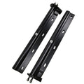 POWERWORKS Black Straight Spring Loaded Mud Flap Hanger Bracket Mudflap Holder Set 1-1/8" Bolt Spacing 30" Length for Semi Trucks