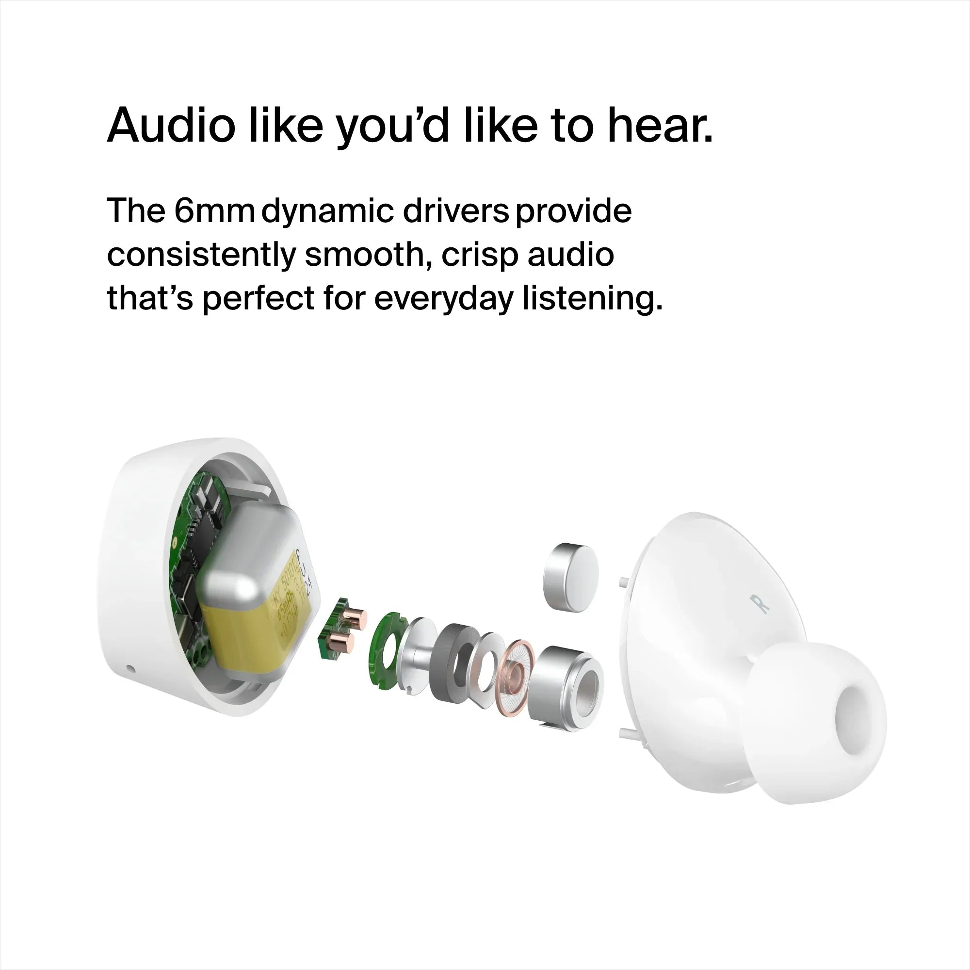 Belkin SoundForm™ Bolt, True Wireless Earbuds, Wireless Charging, IPX5 Sweat and Water Resistant, USB-C, Up to 28 Hours of Battery Life, iPhone, Galaxy, Pixel and More - White