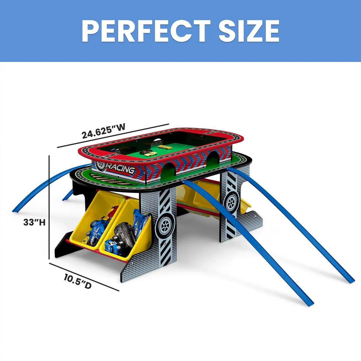 Delta Children Race Track Toy and Activity Play Table for Kids