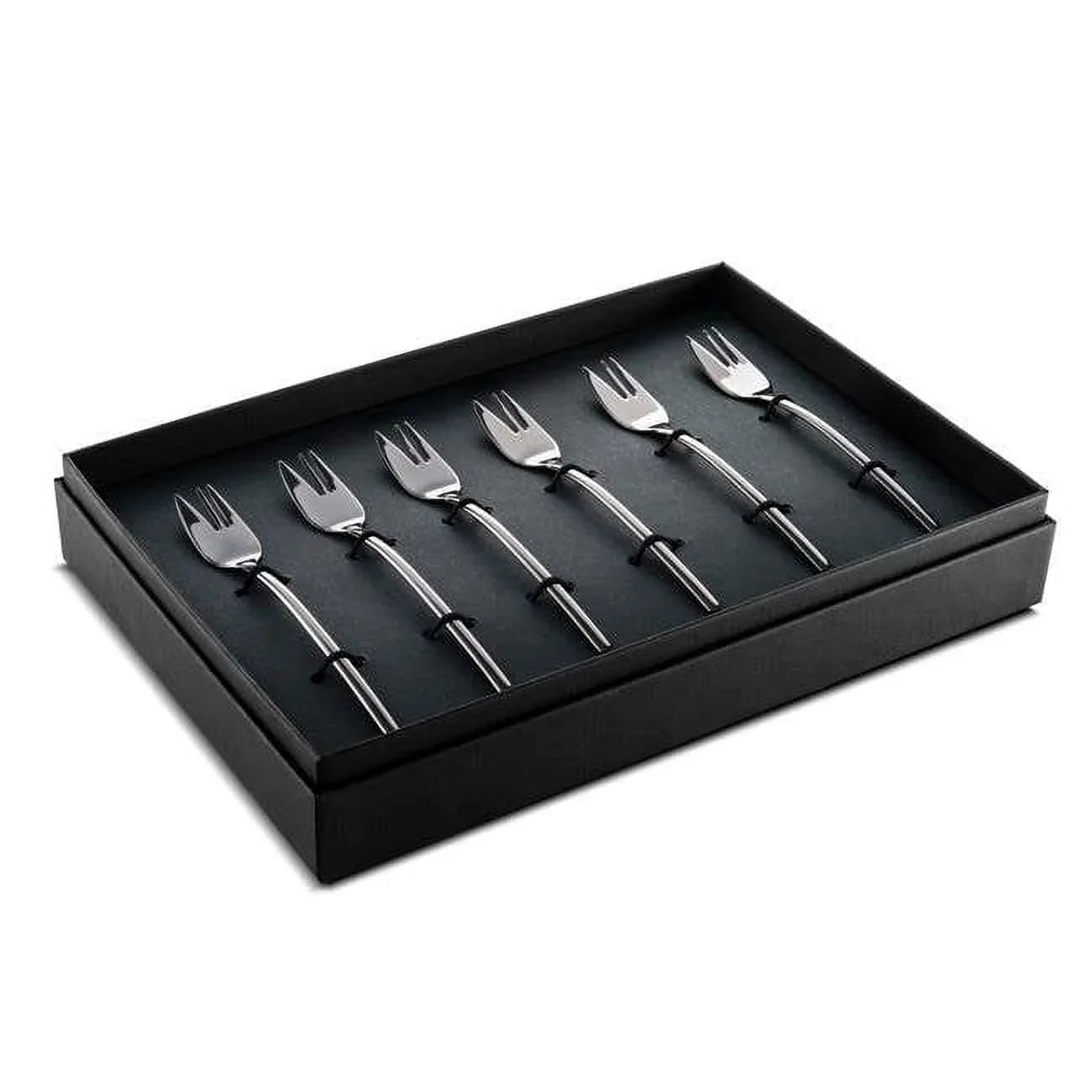 Due Oro Nero Cake Fork - Pack of 6