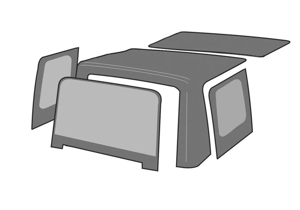 Rampage by RealTruck 99618 Factory Replacement Soft Top Compatible with 2004-2006 Wrangler (TJ)