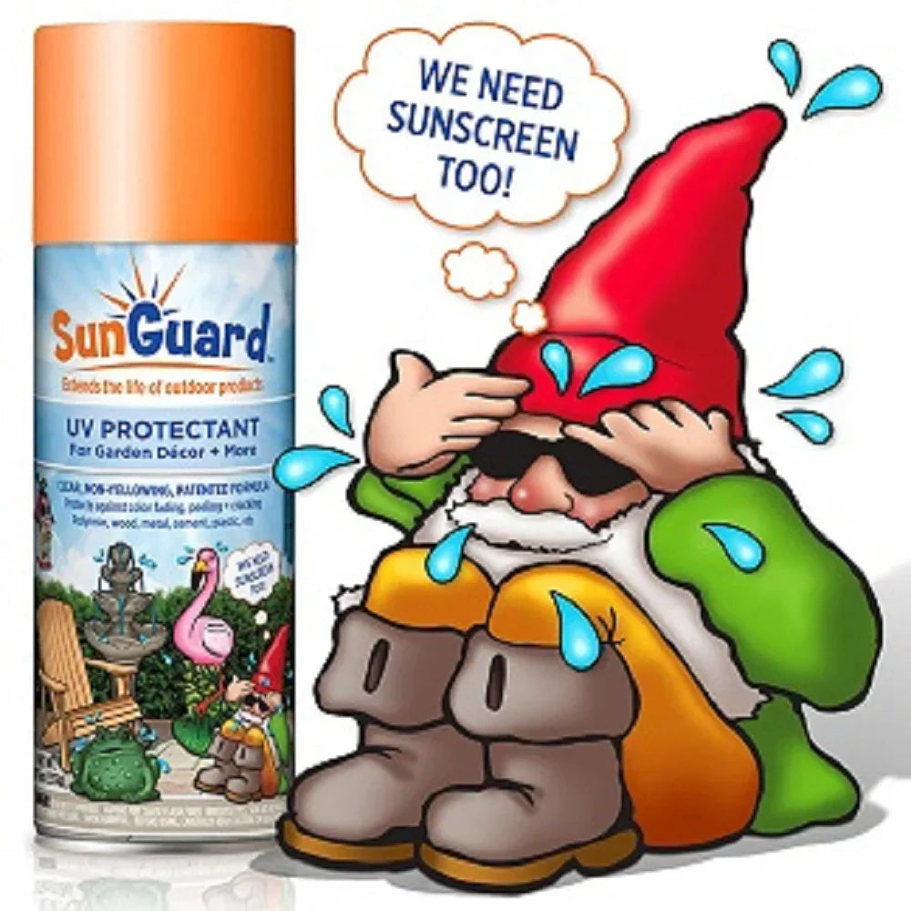 SUNGUARD UV Protectant Spray for Outdoor Decor, Furniture & More (6-Pack) Prevents Fading Peeling and Cracking