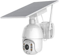 Security Camera Outdoor,Wireless WiFi Pan Tilt Spotlight Solar Battery Powered Motion Detection Home Camera with Color Night Vision,2.4G WiFi ,Secure Cloud/Sd Slot Storage -SOLIOM S600