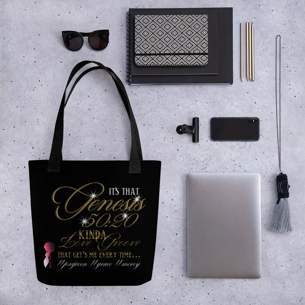 Genesis 50:20 Kinda Love Groove Small Tote Bag