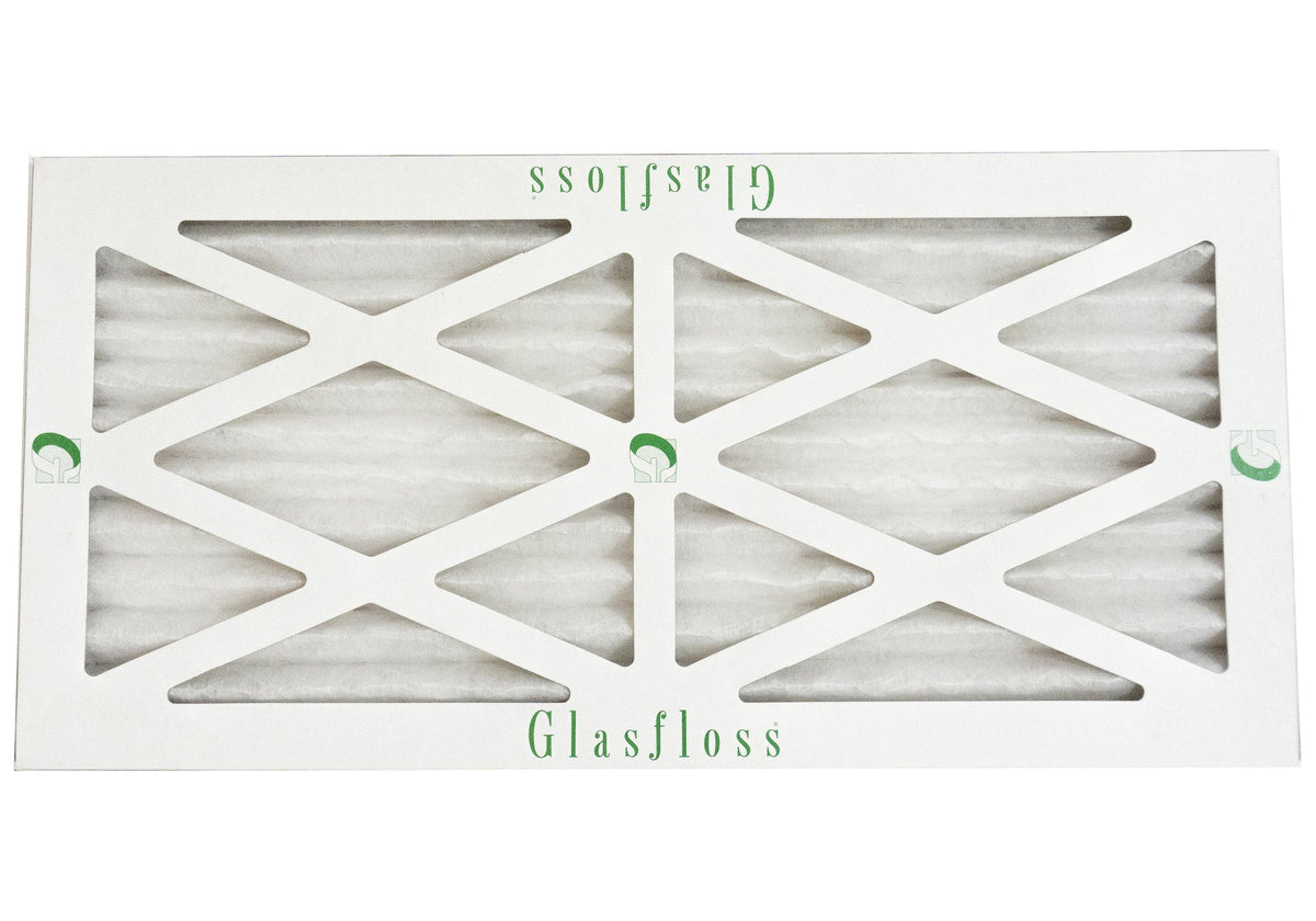 Glasfloss 14x18x1 - MERV 10 -Qty:12 - Furnace Air Filter - Made in USA (Actual Size: 13.5 x 17.5x7/8 inch)