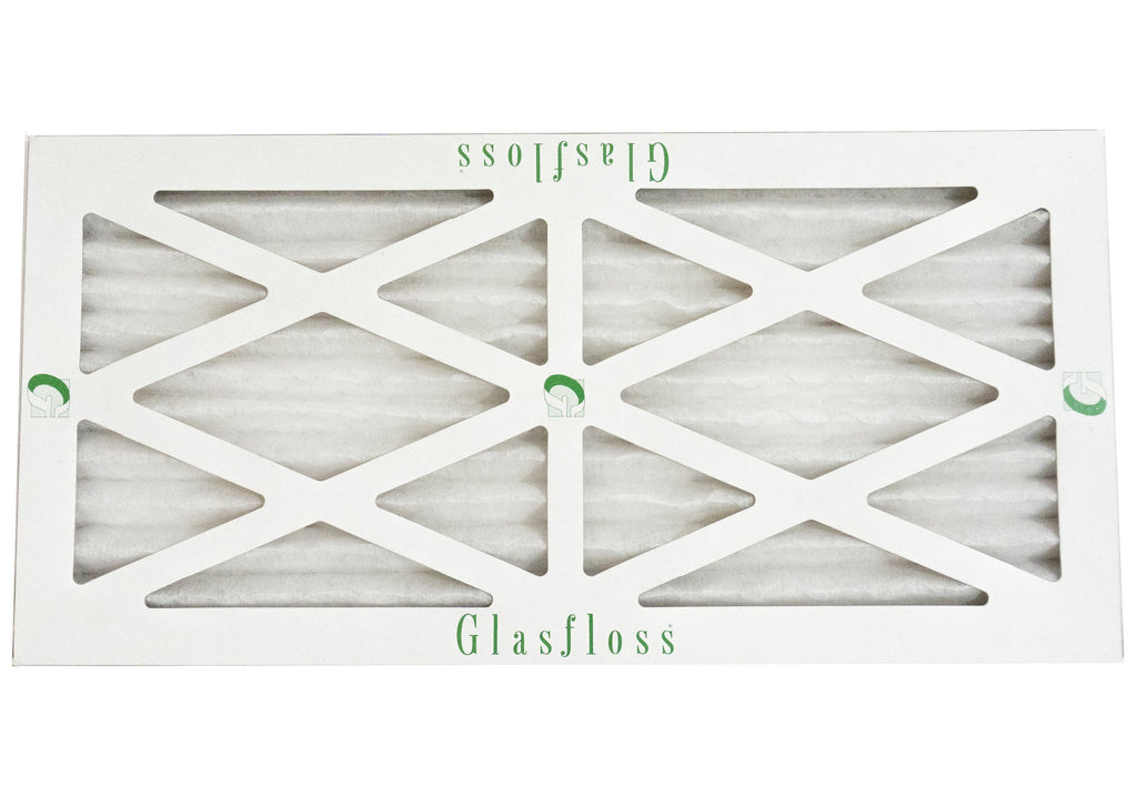 Glasfloss 6x24x1 - MERV 10 -Qty:12 - Furnace Air Filter - Made in USA (Actual Size: 5.5 x 23.5x7/8 inch)