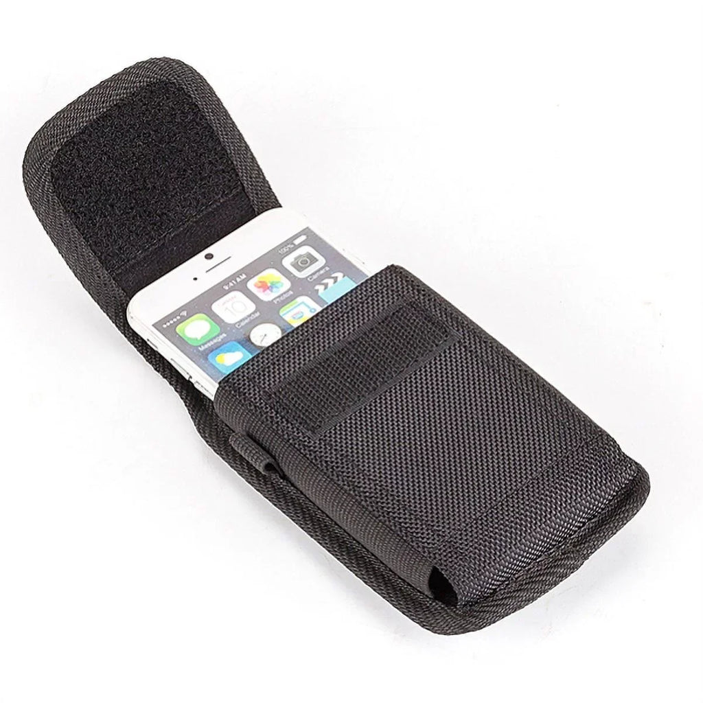 Rugged Durable Canvas Case Holster Metal Belt Clip w Black Durable Braided 10ft Long Type-C Cable Rapid Charger Sync USB Wire Y4P for Nokia 3.1 Plus - OnePlus 5T, 6, 6T, 7 Pro - Razer Phone 2