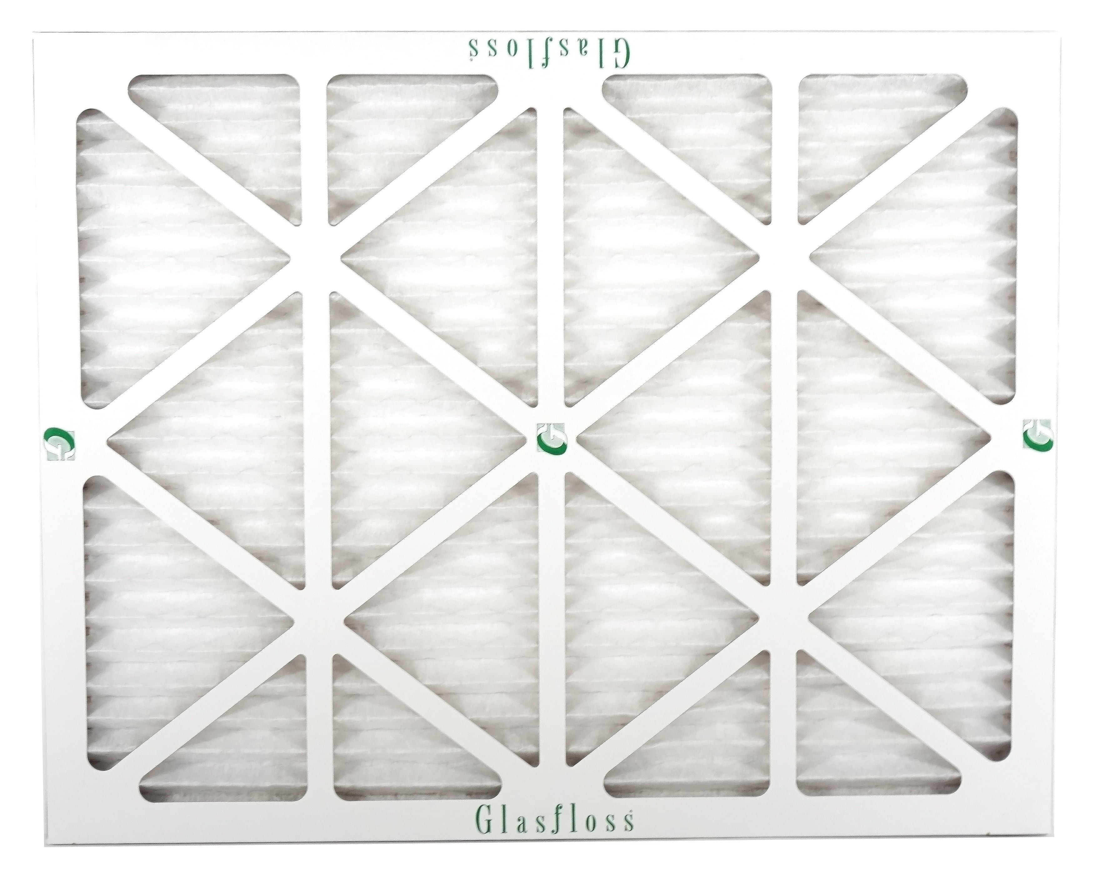 Glasfloss 16x22x1 - MERV 10 -Qty:6 - Furnace Air Filter - Made in USA (Actual Size: 15.5 x 21.5x7/8 inch)