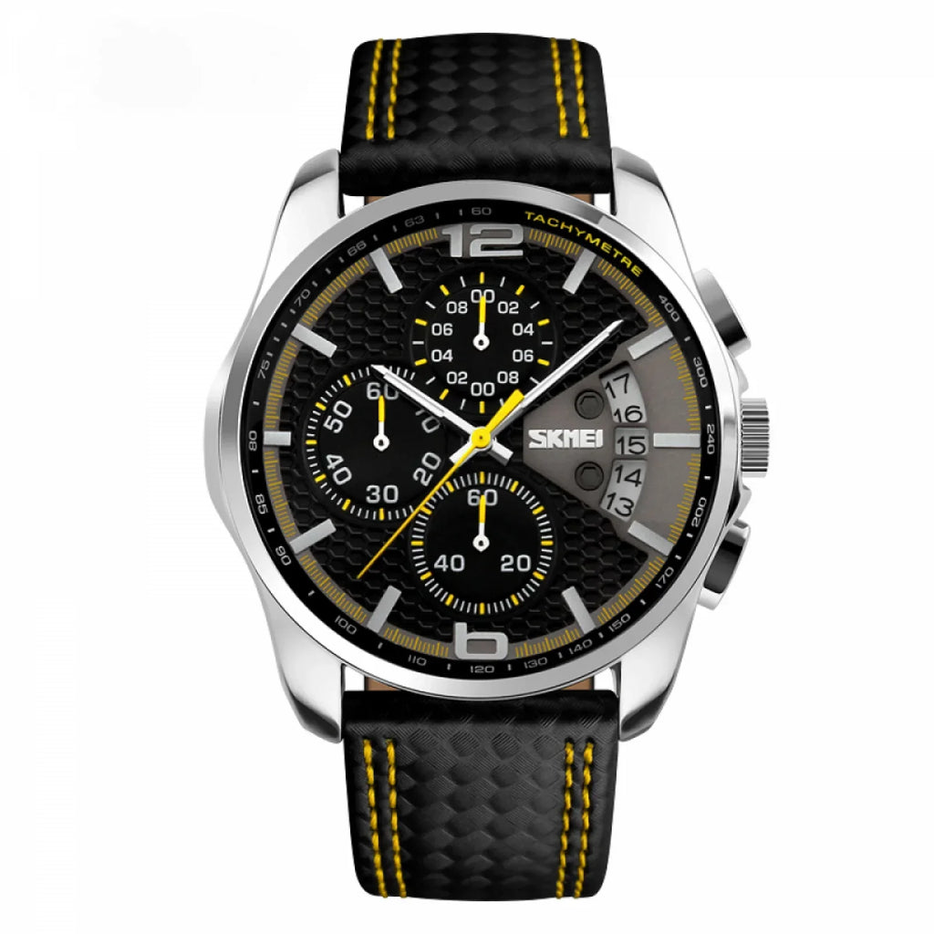 HLXD Men Watches Sports Large Big Face Luxury Waterproof Fashion Dress Casual Analog Quartz Chronograph Wrist Watch