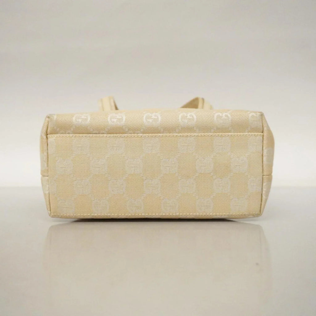 Pre-Owned Gucci Handbag GG Canvas 002 1079 Leather Ivory Women's (Good)