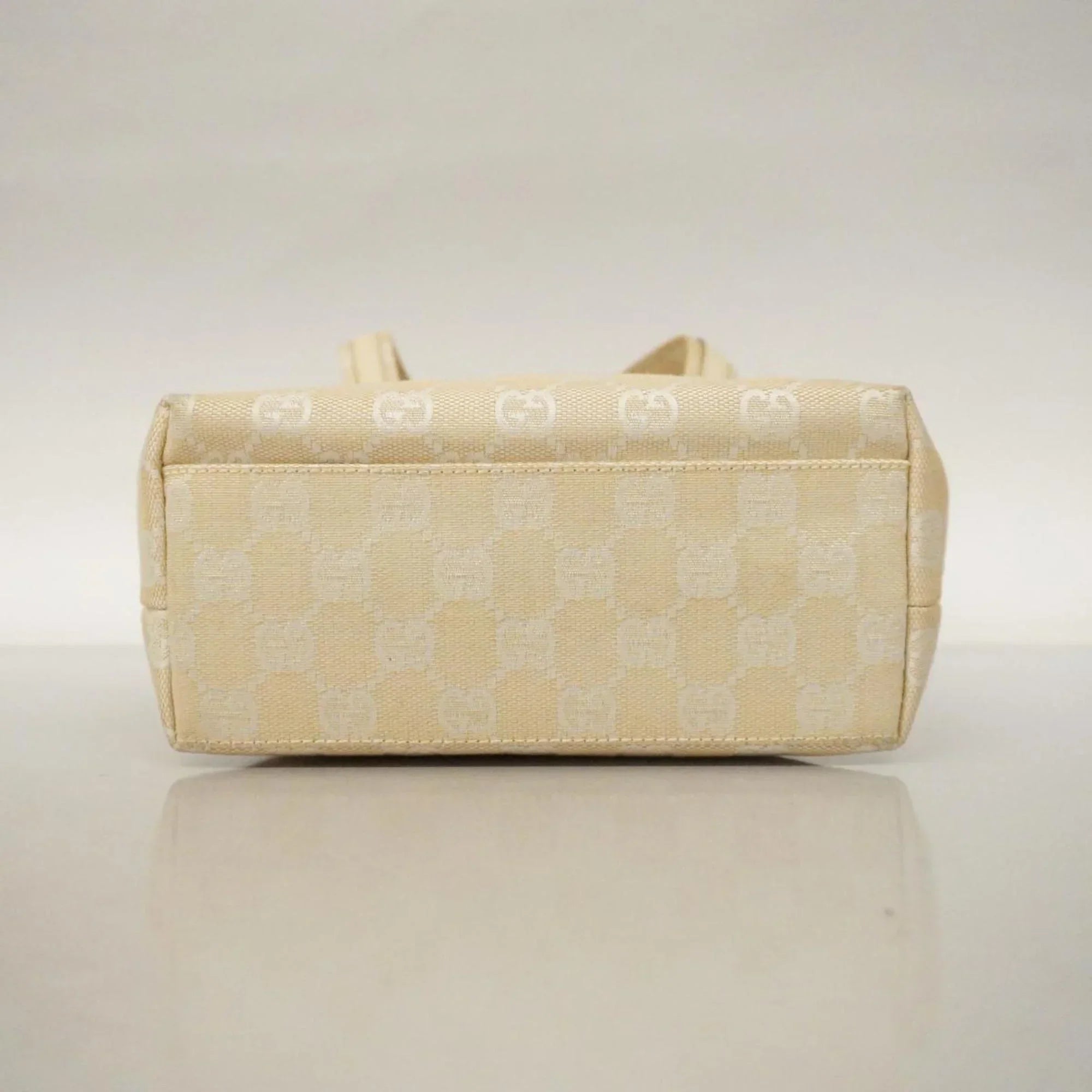 Pre-Owned Gucci Handbag GG Canvas 002 1079 Leather Ivory Women's (Good)