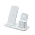 Scosche CSQ3N1WT-SP Qi-Enabled Smartphones, Watches and Earbuds, Qi-Certified Wireless Charging Dock, White