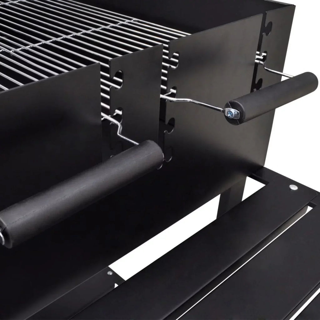 Andoer BBQ Stand Charcoal Barbecue 2 Wheels