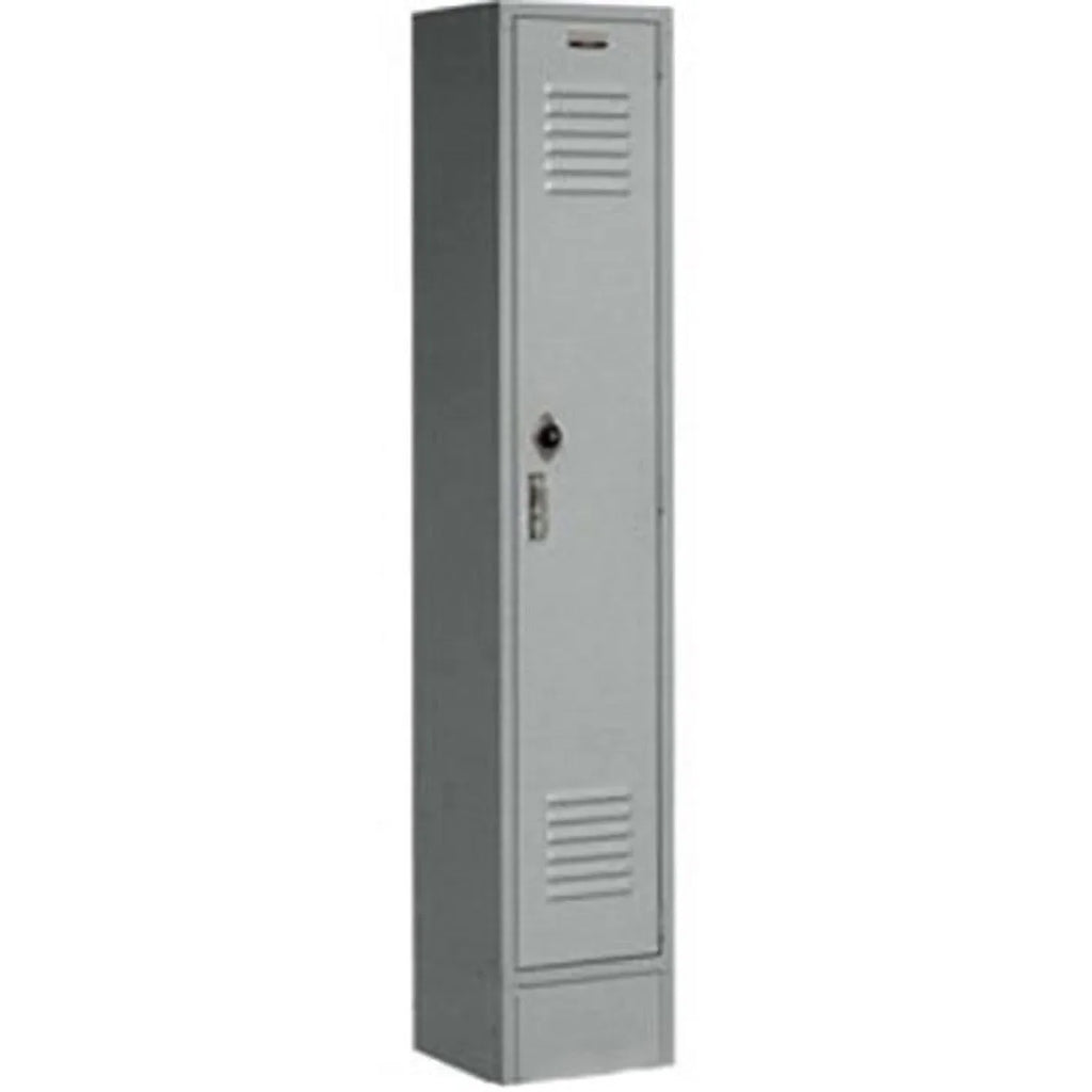 Global Industrial  12 x 12 x 60 in. Single Tier Paramount Locker with 1 Door Ready to Assemble, Gray