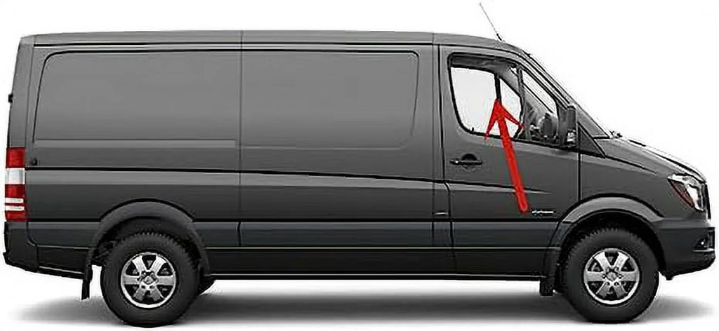 Passenger Right Front Door Window Door Glass Compatible with Mercedes Benz Sprinter Van 2009-2018 Models
