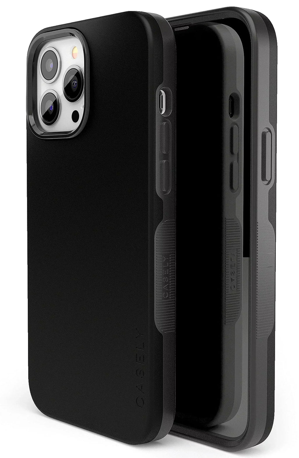 Casely iPhone 13 Pro Max Phone Case | Compatible with MagSafe | Black on Black | Compatible Only with iPhone 13 Pro Max