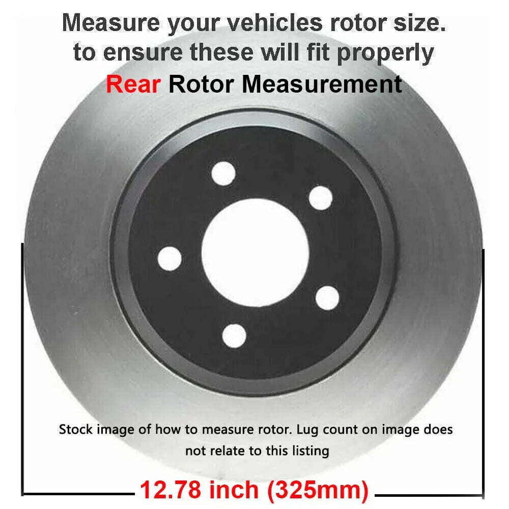 Detroit Axle - Brake Kit for Chevy GMC Silverado Sierra 1500 Astro Tahoe Safari Yukon Replacement Drilled Slotted Disc Brake Rotors Ceramic Brakes Pads: 12'' Front and 12.78'' Rear Rotors