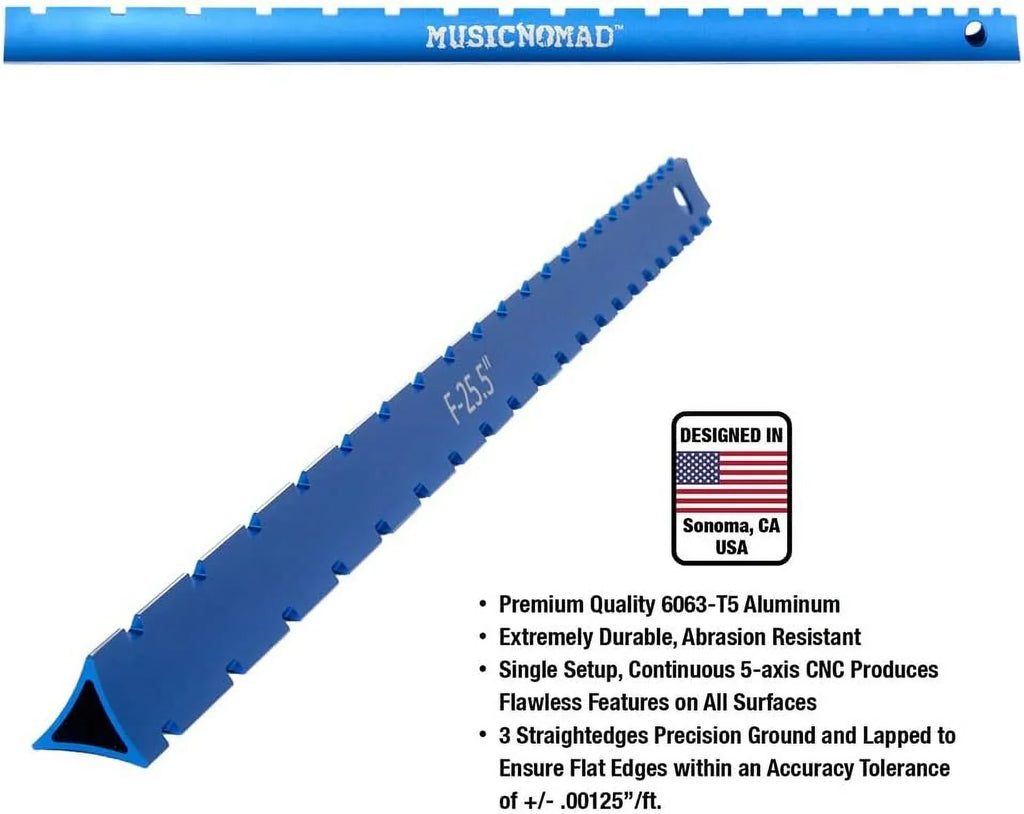 Music Nomad Tri-Beam 3 'n 1 Dual Notched & Precision Straight Edge