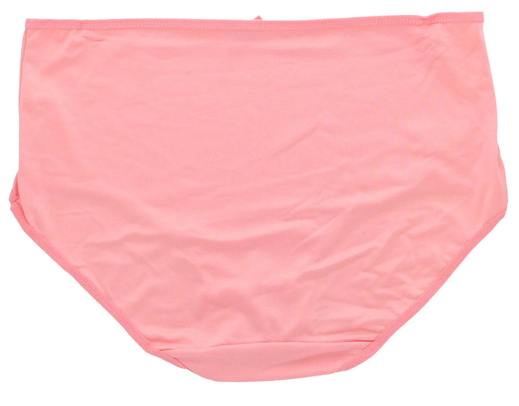Delta Burke Intimates Women's Plus Size Sexy Classic High Rise Brief Panties (5Pr) (X-Large, Hot Pink Black Florals)