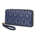 MKF Collection by Mia K.  Danielle Milan M Signature Wallet Wristlet - Navy