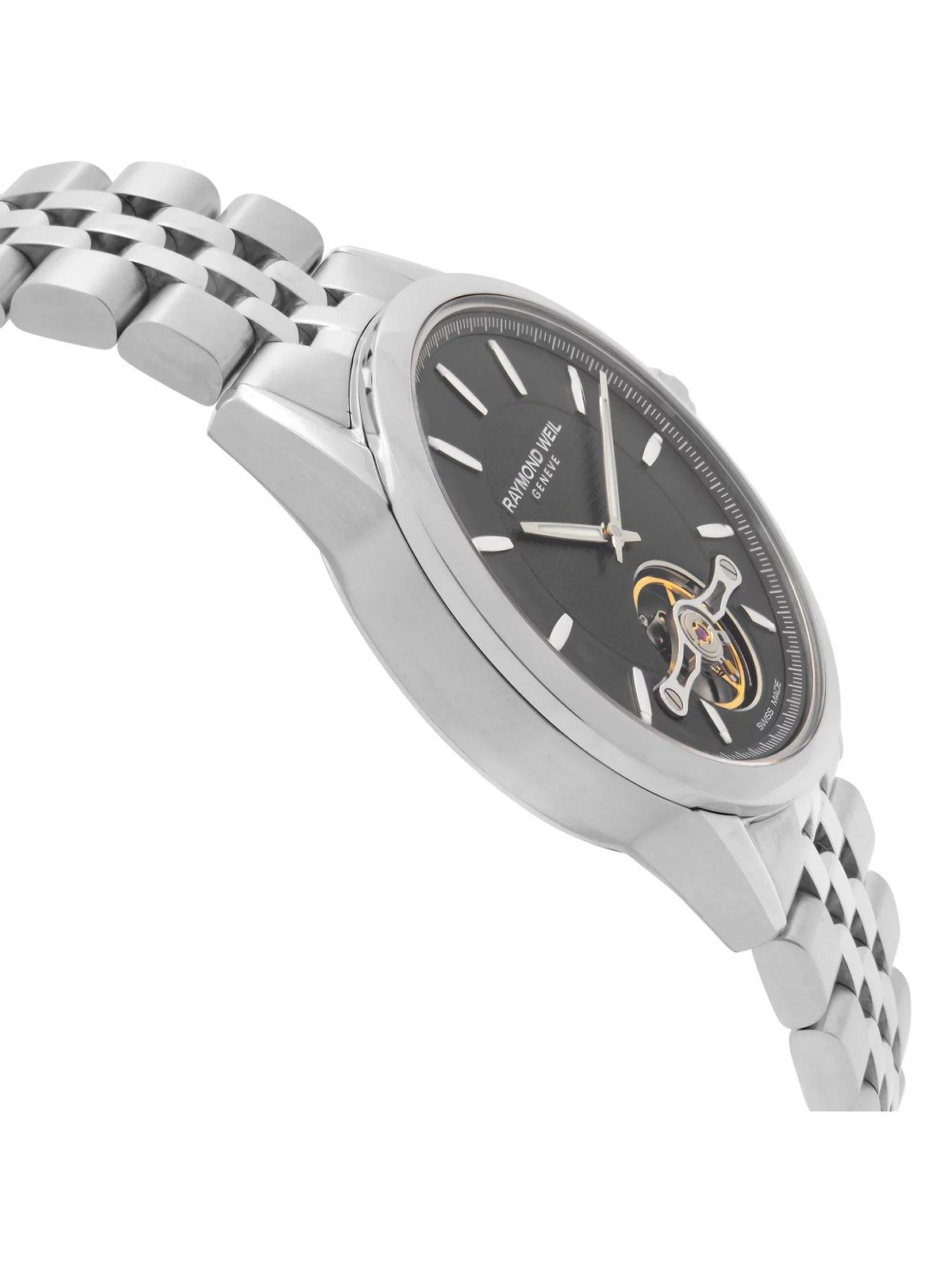 Raymond Weil Freelancer 42mm Steel Black Dial Automatic Mens Watch 2780-ST-20001