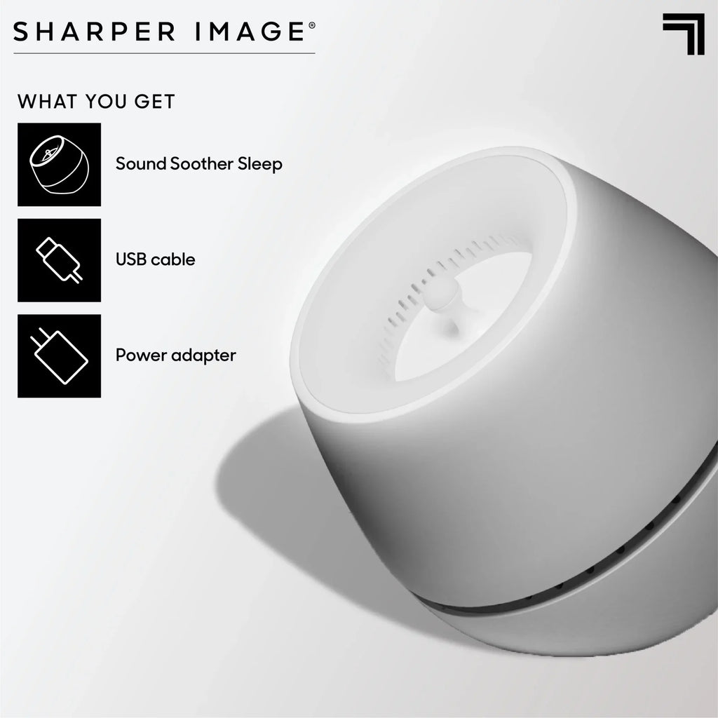 Sharper Image® Sound Soother Wind, White Noise Machine With LED Glow
