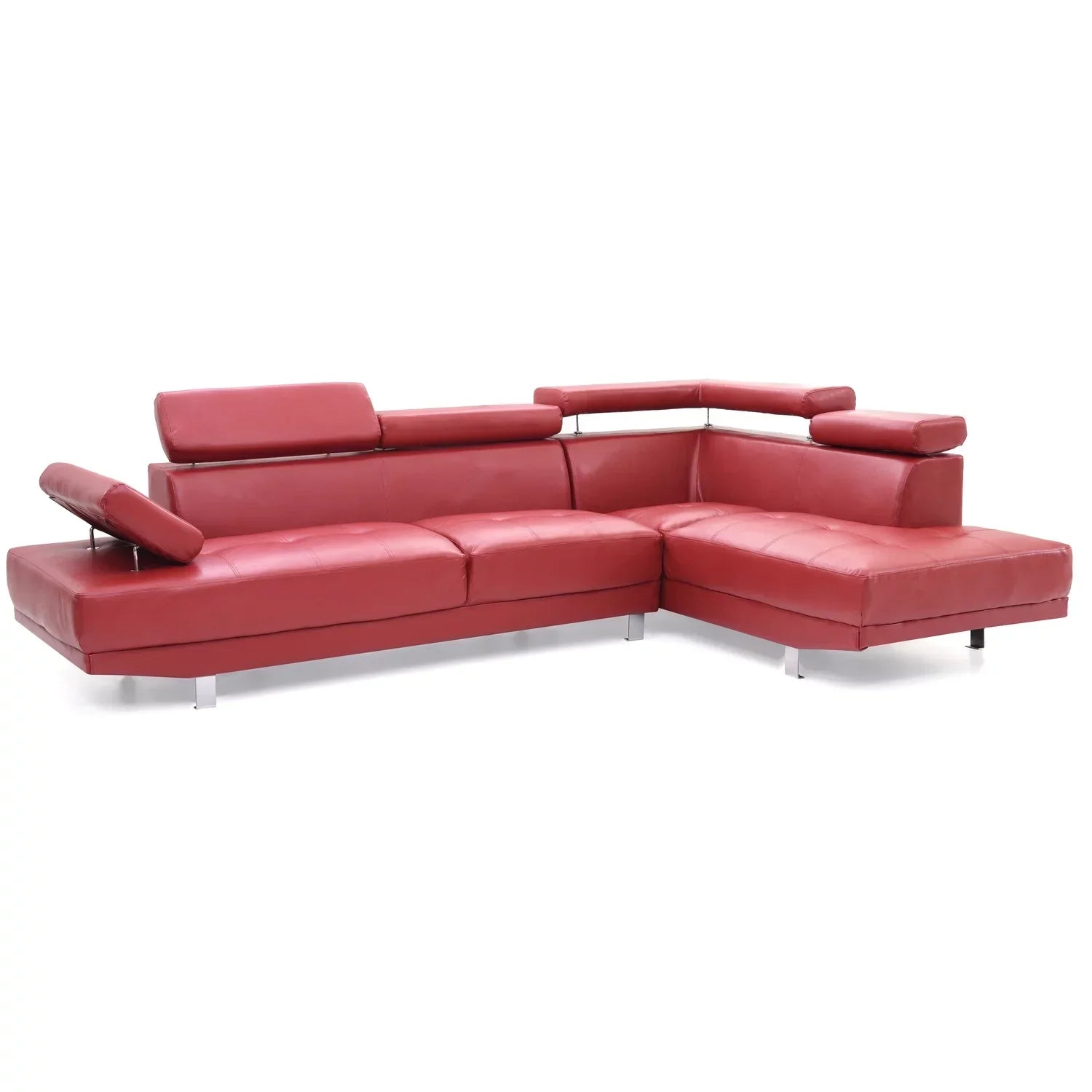 Homestock Antique Ambiance G456-SC Sectional ( 2 Boxes) , Red