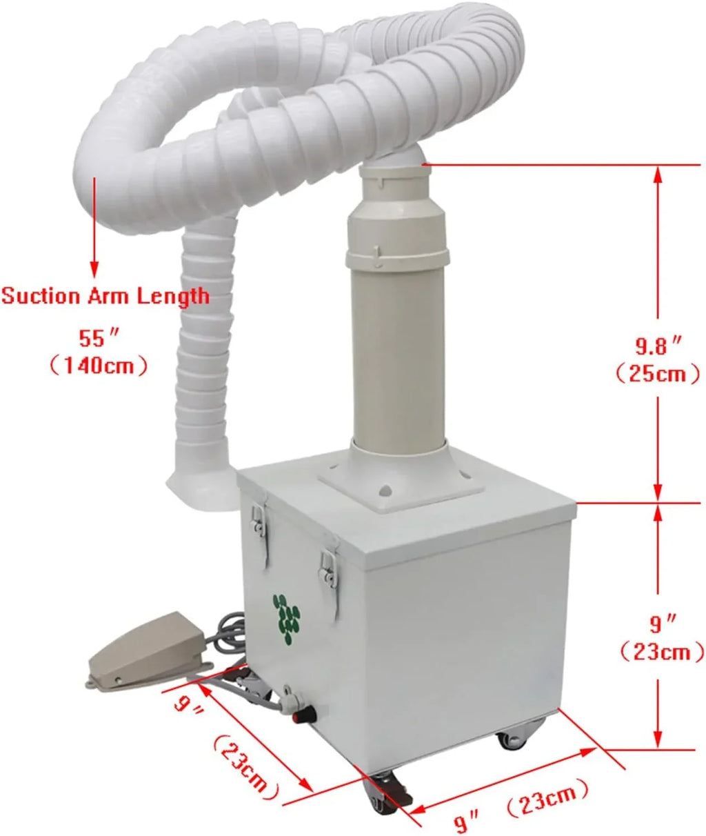 Dry Smoke Purifier Portable Welding Fume Extractor Welding Smoke Purifier with Foot Switch 12V