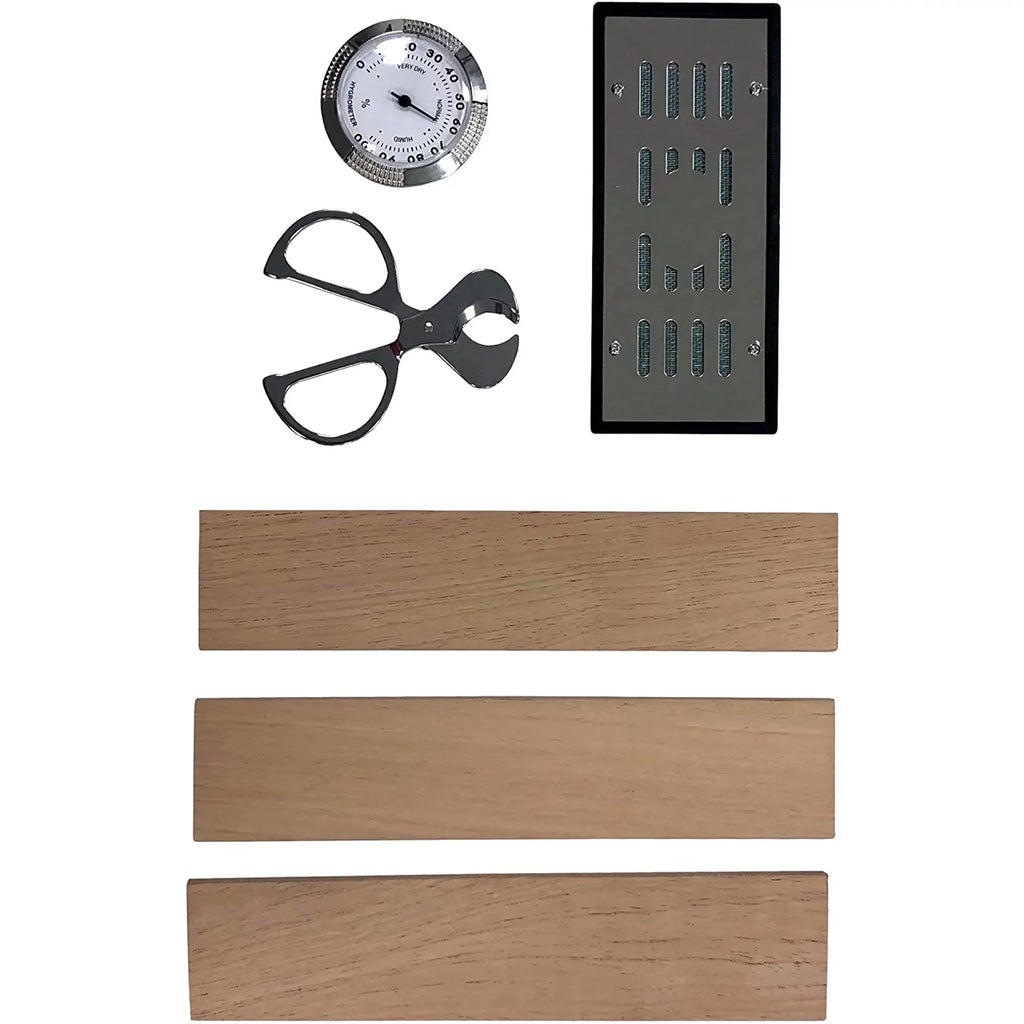 Waldorf Arc Shaped Cigar Humidor - Ebony Lacquer Finish - Capacity: 150