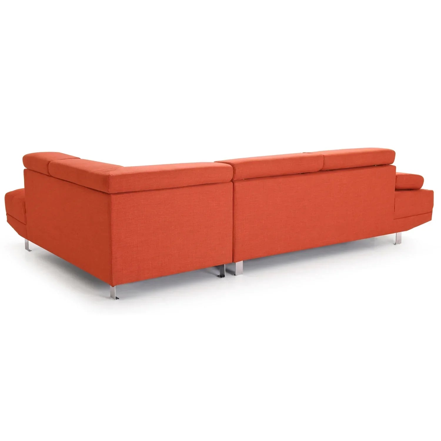 Homestock Contemporary Cool G444-SC Sectional ( 2 Boxes) , Orange