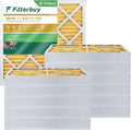 Filterbuy 25x25x4 MERV 11 Pleated HVAC AC Furnace Air Filters (12-Pack)