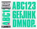 STIFFIE Uniline SeaFoam Green 3" Alpha-Numeric Identification Custom Kit Registration Numbers & Letters Marine Stickers Decals for Boats & Personal Watercraft PWC