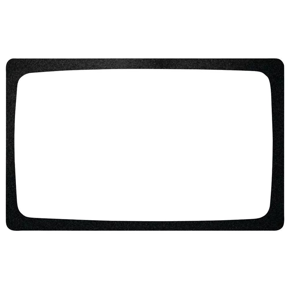 HUBERT® Food Display Tile for Cold Foods, Full Size Black Melamine - 21" L x 12 3/4" W