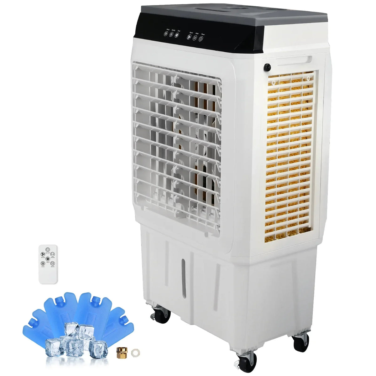 SKYSHALO Evaporative Cooler Swamp Cooler 3-in-1 2100 CFM 7 Gal 12h Timer Air Humidifier