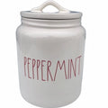 Rae Dunn Peppermint Canister
